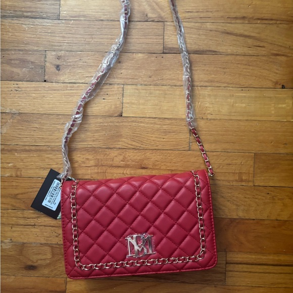 Badgley Mischka Handbags - Badgley Mischka red studded bag NWT